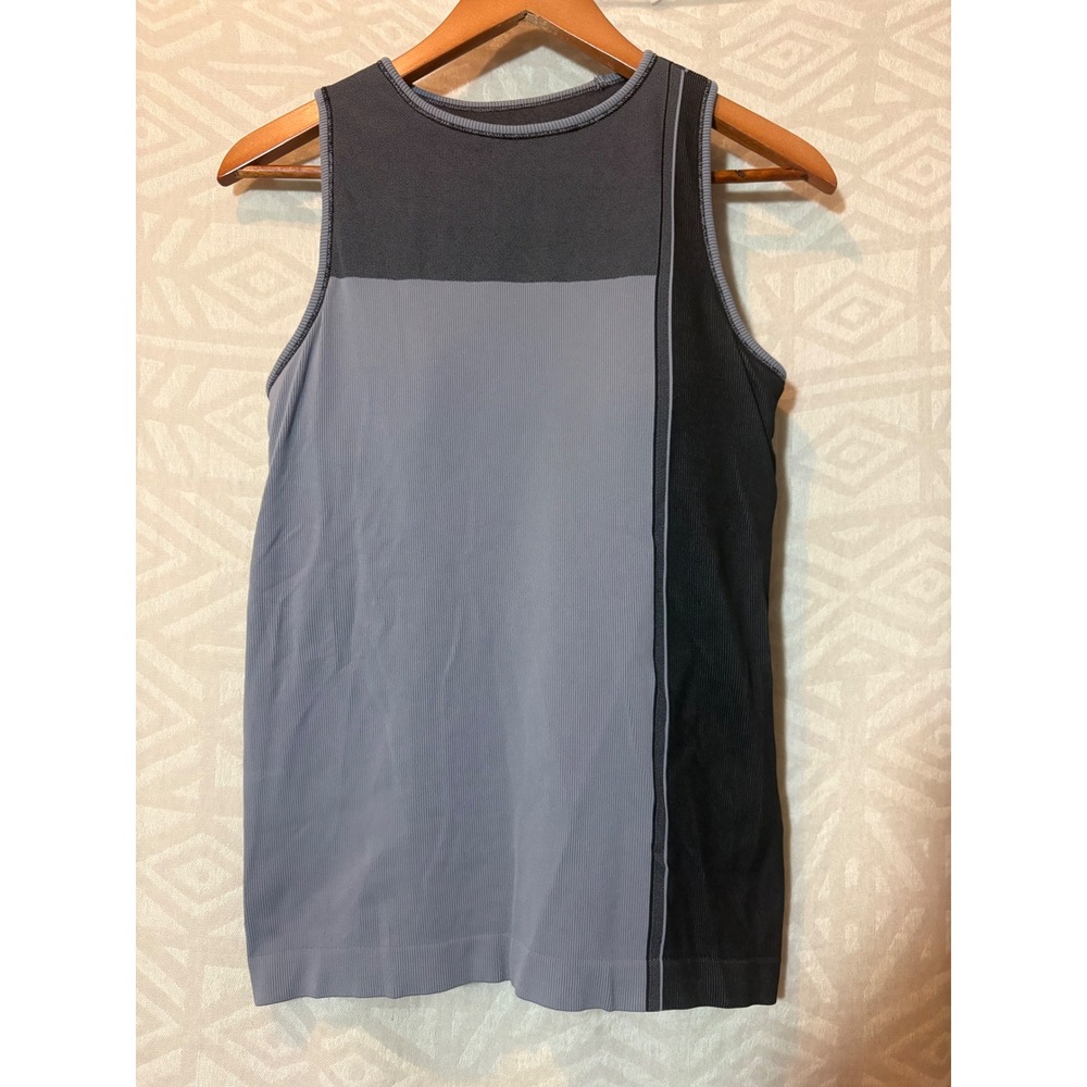Derek Lam 10C Athleta Tank Top Women's L Gray Colorblock Sleeveless Athletic - Picture 3 of 7
